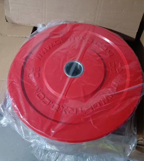 全新45磅（20.4kg）一对彩色全胶杠铃...