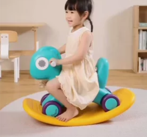 贝恩施儿童玩具摇摇马婴儿宝宝摇摇车小木马一...
