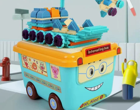 清仓特价，纽奇鬃毛儿童积木16粒 16.9...