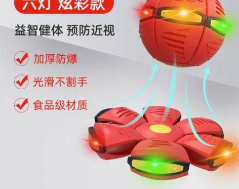 弹力踩踩球飞碟变形球儿童户外运动球类玩具大...