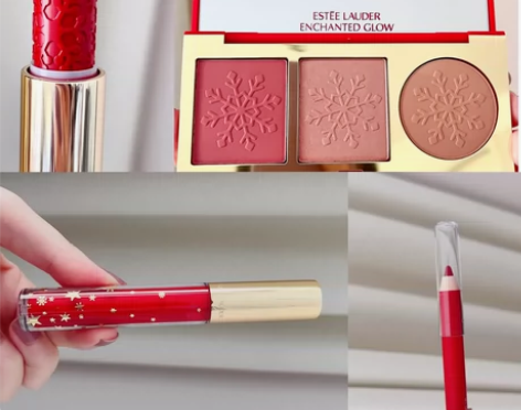 雅诗兰黛 彩妆盘 高光修容腮红 睫毛膏 唇...