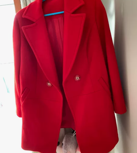 加肥加大双面羊绒大衣，结婚之前量身定制的，...