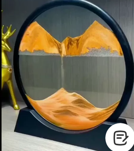 【全新包邮】3D流沙画沙漏摆件创意解压桌面...