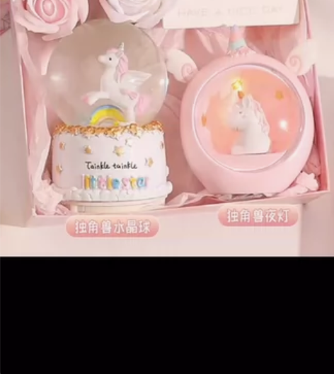 全新水晶球小夜灯礼盒包装齐全 感兴趣的话点...