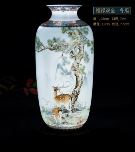 搬新家朋友拿来的陶瓷大花瓶，放家里占地方闲...