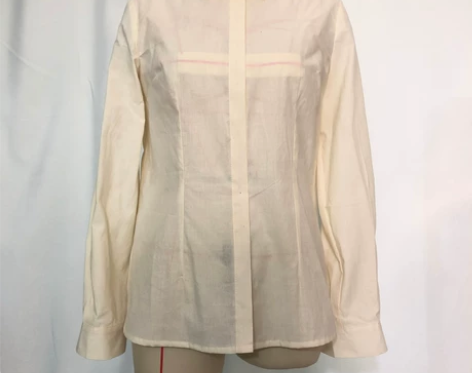 白胚布女衬衣，女衬衣，160-84A尺寸 ...