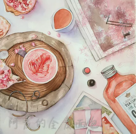 #作品定制区#纯手绘定制装饰画礼物送人广告...