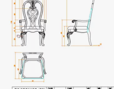 CAD家具三视图/家具深化图/CAD家具制...
