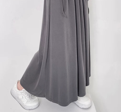 长裙到脚踝半身小个子半身长裙梨形身材夏季黑...