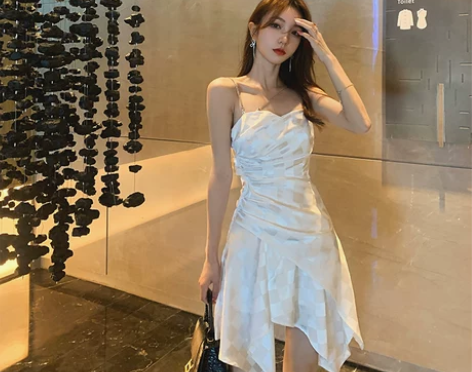 Juicecola 气质小个子裙子收腰显瘦...