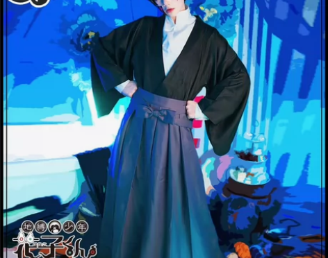 出一套柚木司cos服，猫与三町目家的 学校...