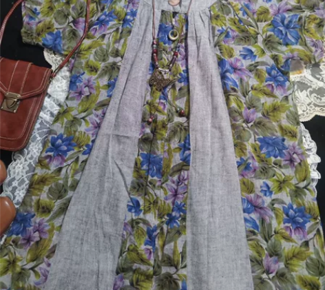 夏威夷感古着vintage睡裙，日系少女森...