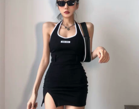 Amyway复古2022欧美风街头打底心机...