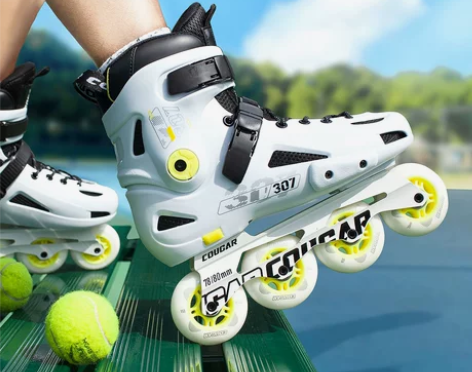 美洲狮轮滑鞋成人女溜冰鞋直排轮轮滑平花滑冰...