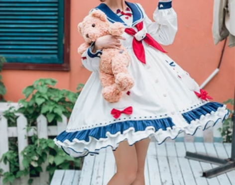 樱姬lolita原创正版海白熊op洛丽塔l...