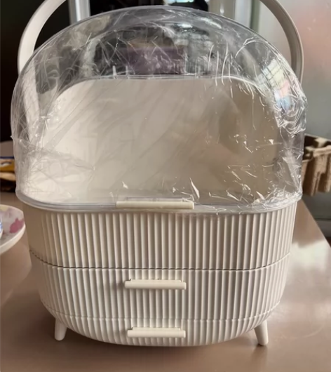 全新花至化妆品收纳盒 可以放三层化妆品尺寸...
