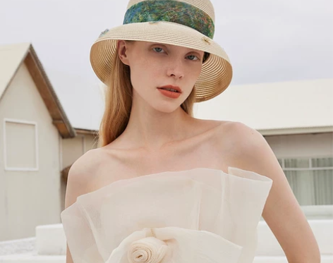 shes茜子莫奈睡莲桑蚕丝艺术印花飘带休闲...