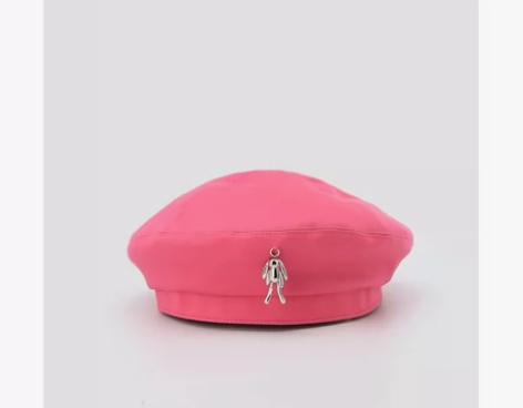ur玫粉色潮酷兔子贝雷帽 y2k风格超好看...