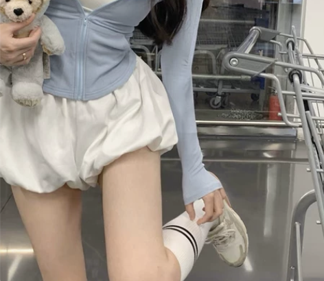 韩系连帽薄款防晒衣女装夏季运动辣妹气质修身...