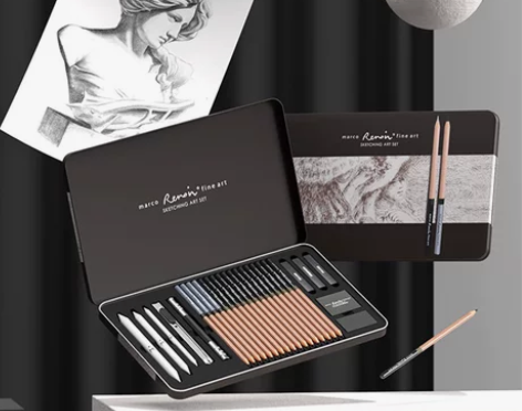马可雷诺阿19件套素描工具套装全套美术生专...