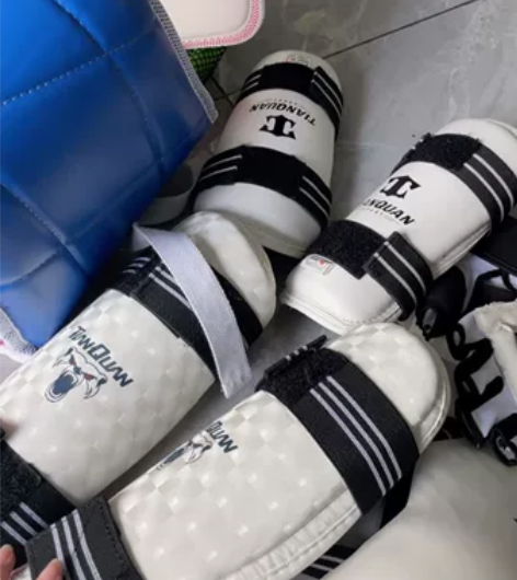 儿童跆拳道护具5件套男款+收纳袋，适合身高...