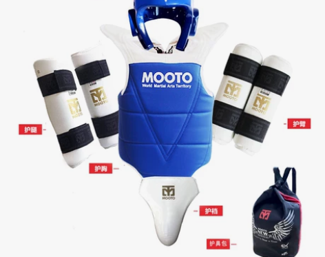 新款比赛正品MOOTO跆拳道护具五件套跆拳...