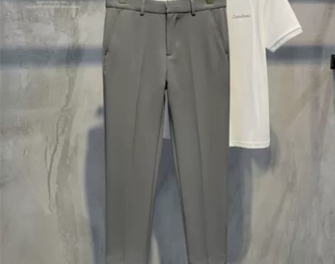 LUUD 夏季修身垂感免烫小西裤男休闲锥形...