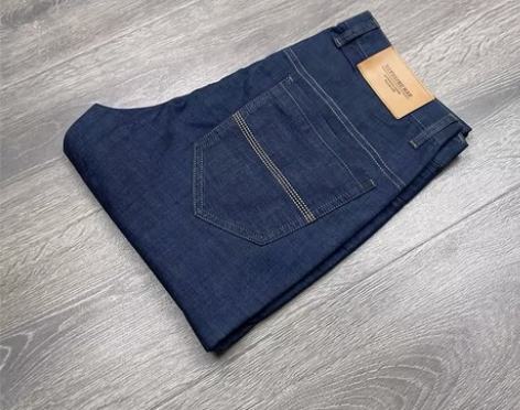海系列男士春夏薄款牛仔裤 藏青色深色超薄牛...