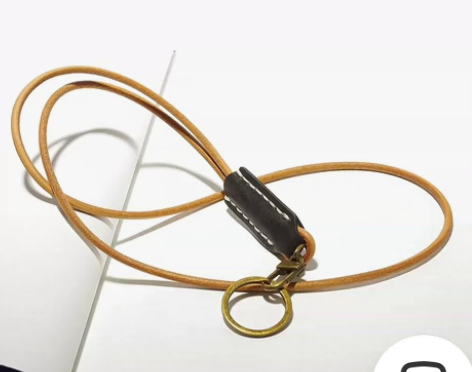 加长复古简约真牛皮手机挂绳挂脖绳子吊绳女手...