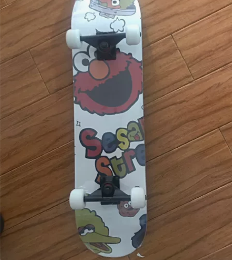 低价出闲置滑板-滑板双翘男女生初学者户外运...