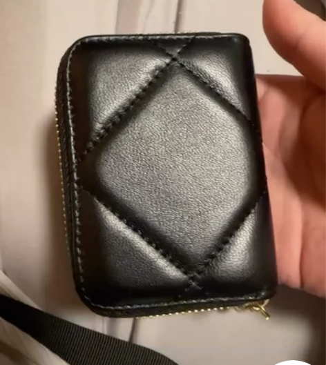 头层牛皮小香风卡包女式 拉链刺绣多卡位卡夹...