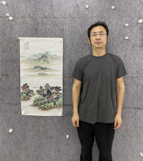 亏本出，大千再传弟子武际新山水画 听帆图 ...