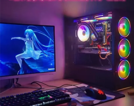 台式组装电脑全套八核吃鸡直播高端网吧游戏主...