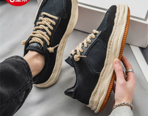 男鞋子夏季原创小众设计感板鞋男款百搭男生运...