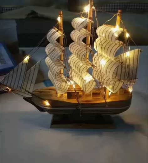 【全新·包邮】一帆风顺帆船模型摆件客厅房间...