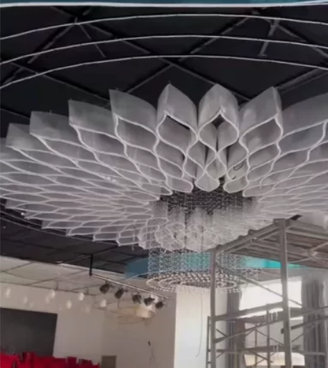 婚庆吊顶贴膜灯箱 阳光板灯带珠帘 整厅拍下...