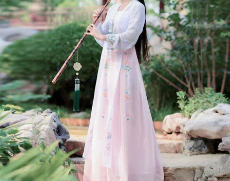 汉服一套古装汉服女学生如梦霓裳对襟齐腰襦裙...