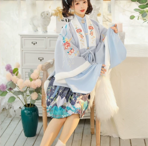 ?（三件套）裳云兮月潮生汉服   图片色 ...