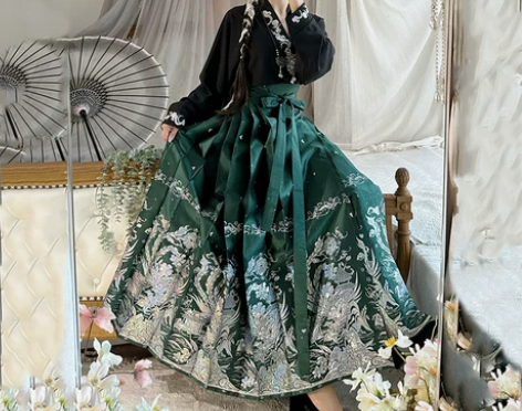 一五拾原创汉服女凤鸣呈祥明制国风仿螺钿妆花...