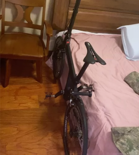 sava单臂折叠自行车准新车一台今天刚到....