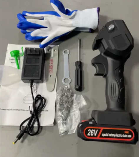 全新包邮大功率充电式锂电单手电锯家用小型手...