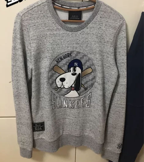 MLB美国棒球圆领休闲卫衣 尺码85胸围4...