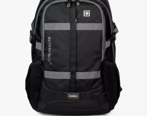 SUISSEWIN大容量复古双肩背包休闲运...