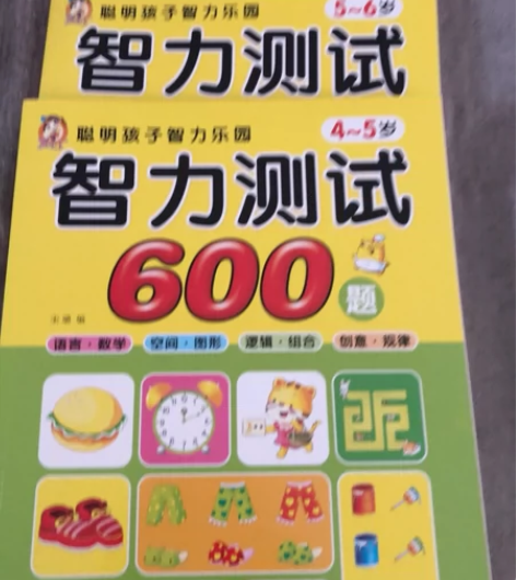 最新版 幼儿智力测试600题 4-5岁 智...