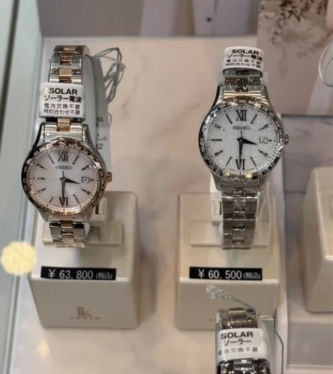 日本精工女款电波手表自动对时。购买地址坐标...