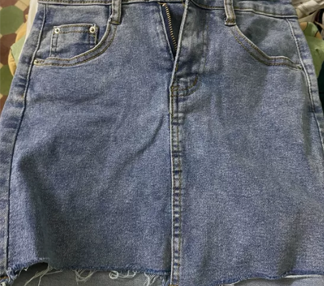 不规则牛仔裙半身裙女春季2023新款高腰显...