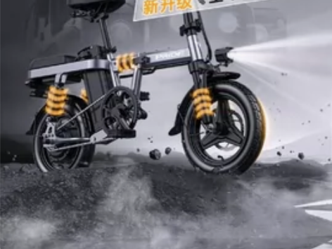 普莱德可折叠电动自行车， 京东上购买，仅两...