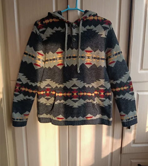 印第安毛衣  RRL风格 vintage古...