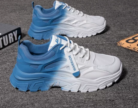 回力男鞋渐变老爹鞋男2023年春季新款透气...