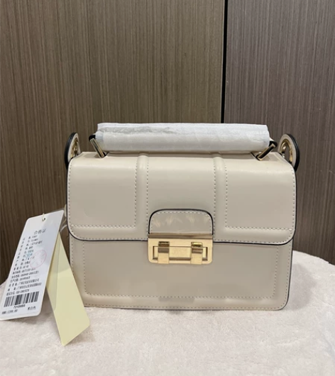 VINEY白色手拎斜挎单肩包，全新未使用，...